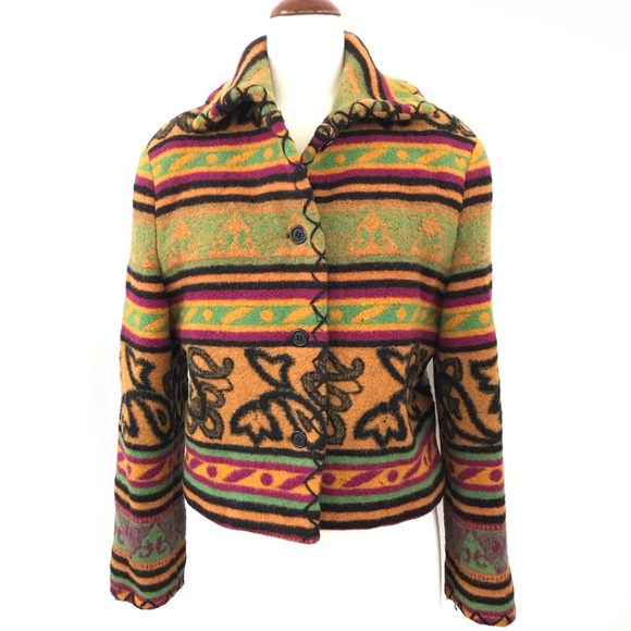 Byblos Jackets & Blazers - Byblos Western Style Virgin Wool Jacket